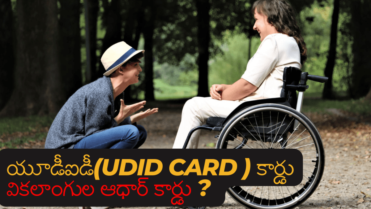 Handicapped UDID Card in Telugu